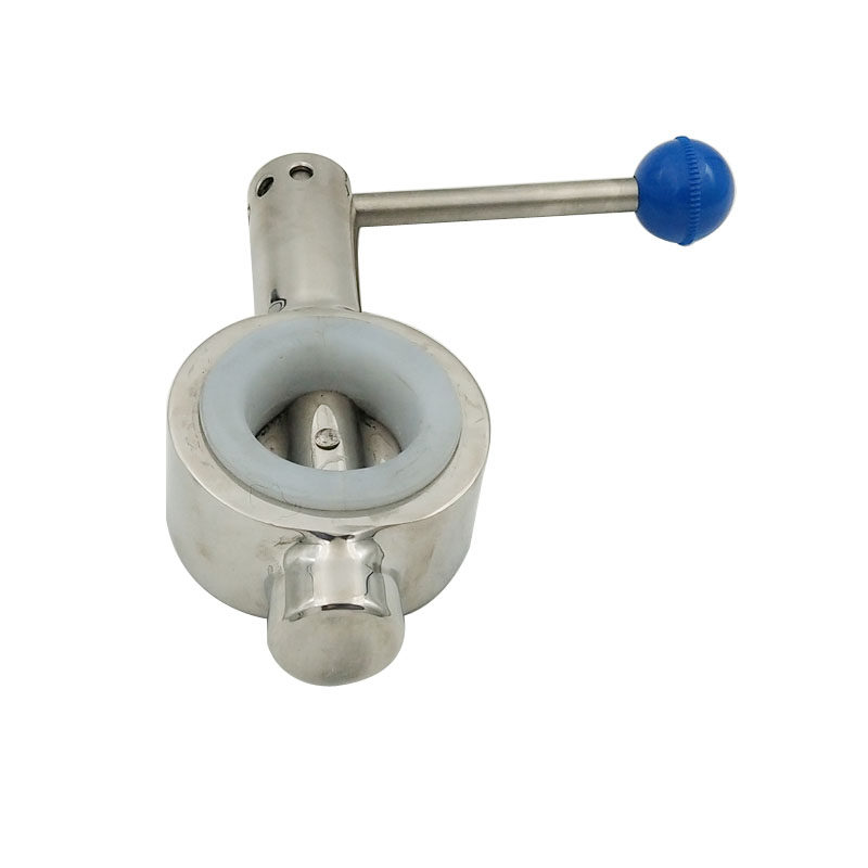 。304不锈钢对夹蝶夹阀卫生级手动广式涡轮法兰对蝶阀D71X-16P-DN