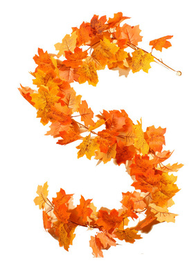 Simulation Maple Leaf Rattan Decoration Home Wall Hanging