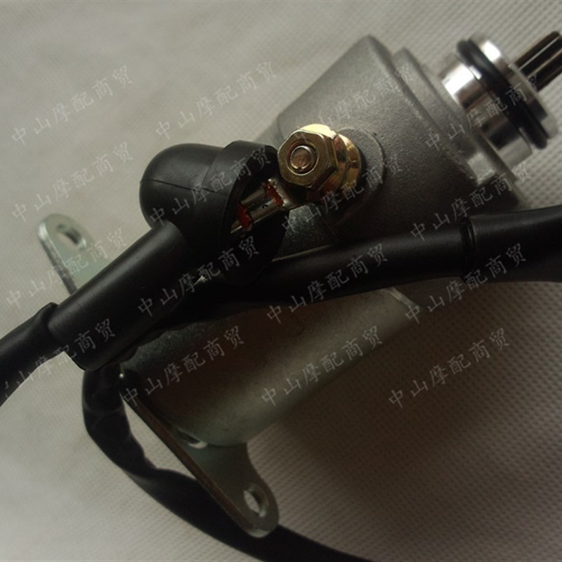 GY6-50CC 48CC助力车 踏板摩托车启动马达启动电机10花键带线