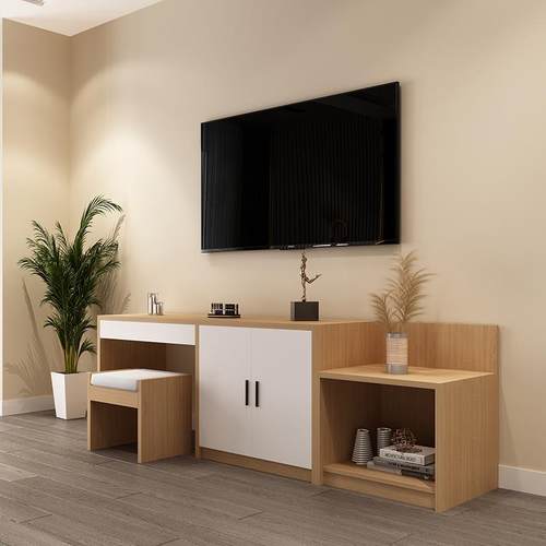 酒店电视柜宾馆标间全套家俱简约现代电脑桌公寓旅馆宾馆电视柜