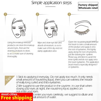 7 Day Eyelash Growth Serum Liquid Enhancer Ginseng Treatment