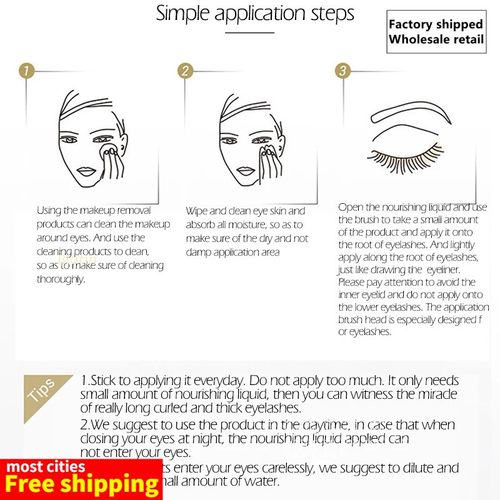 7 Day Eyelash Growth Serum Liquid Enhancer Ginseng Treatment
