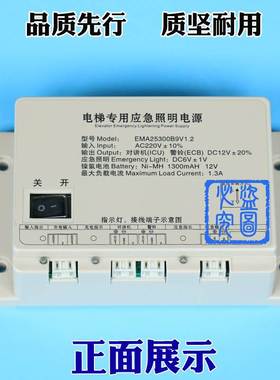 奥的斯电梯EMA25300F5江南快速对讲M3专用应急照明电源EMA25300B9