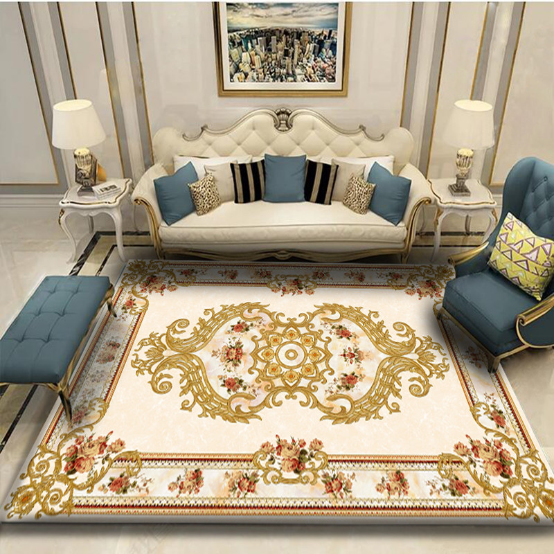 复古欧式地毯客厅卧室满铺床边家用现代简约创意房间沙发茶几地毯