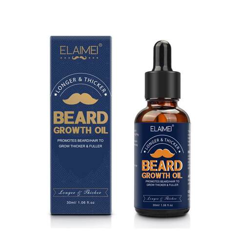 跨境Growth Hair Fast 增长浓密神器HALLIEIRY Beard Growth Oil