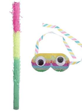 Pinata Stick Sticks And Blindfold Hitting Buster Easy Grip