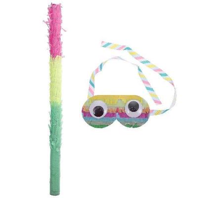 Pinata Stick Sticks And Blindfold Hitting Buster Easy Grip