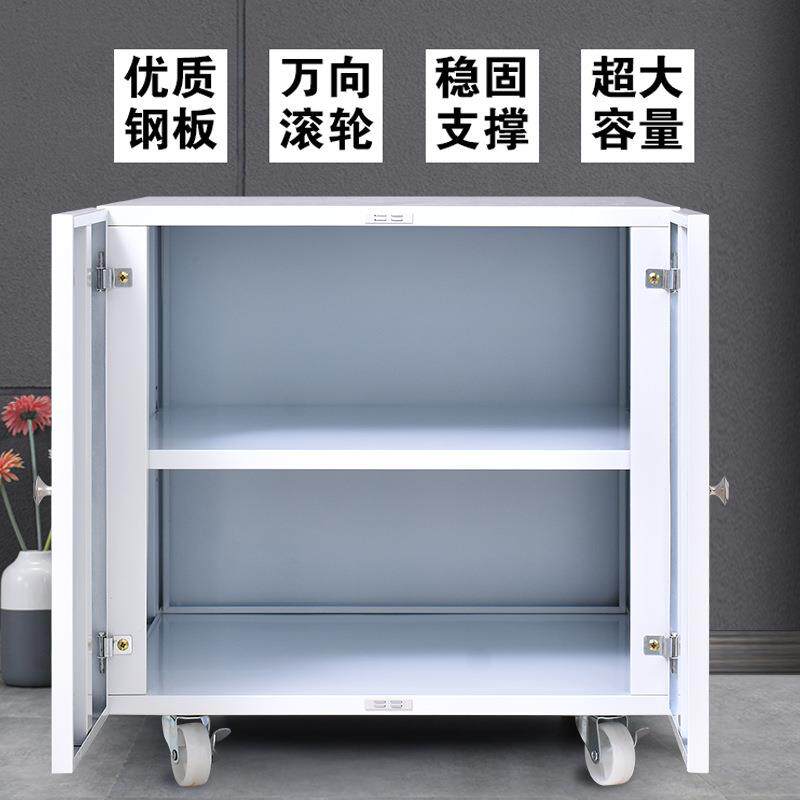 包邮办公矮桌边机打作印机专用柜复印放置柜移动工台储物柜带YLX8