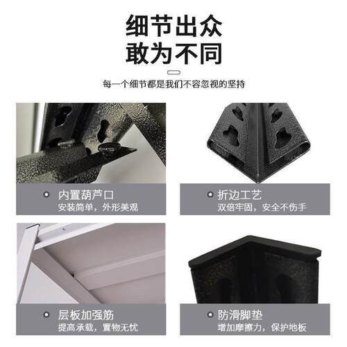 家用阳台货架超厨房置架层多落地仓库杂LRZ物间储物物架商用市钢