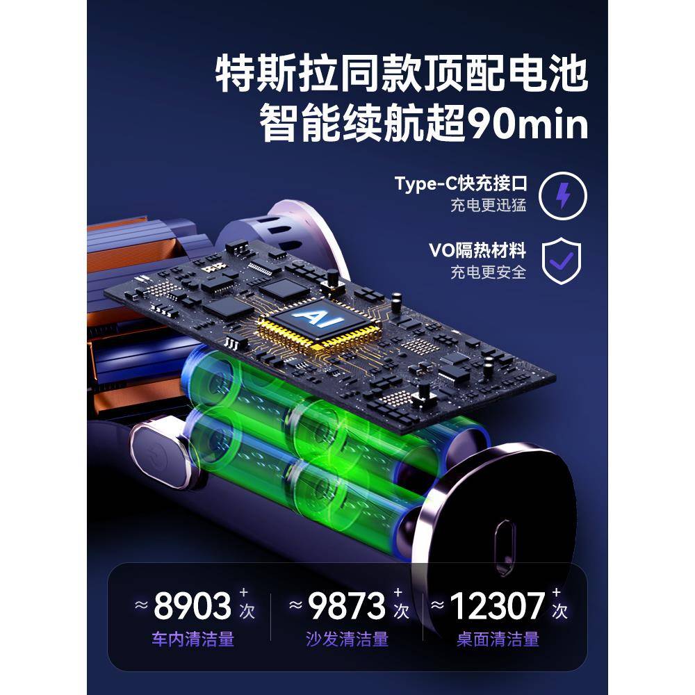 车载吸尘器手持无小吸型汽车用ltao7734家用两用线超强力吸力车内