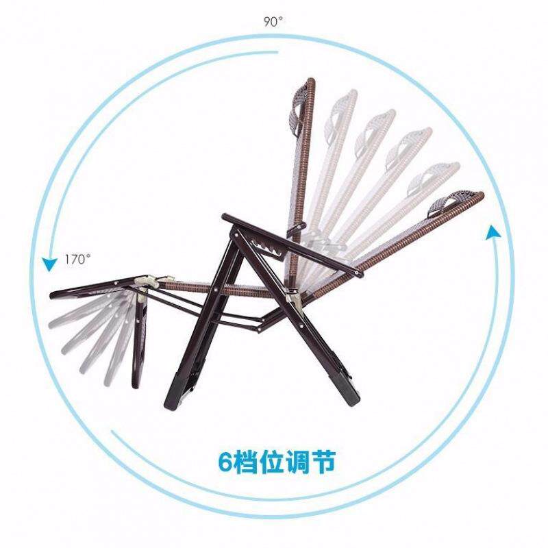 藤编夏凉椅躺椅椅折叠厂家直供闲休藤午睡阳台家用休椅老人午椅子