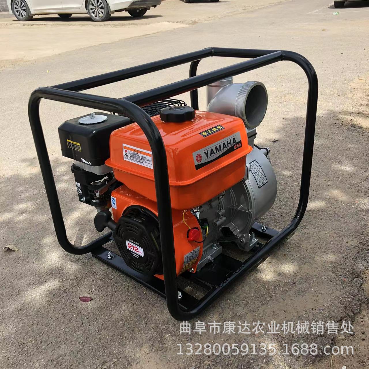 框架款4寸自吸泵 市政应急防汛排水泵 手拉启动小巧轻便