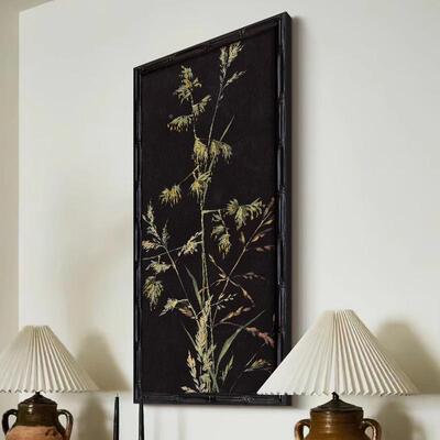 万生新中式玄C236W4关厅画中古风客餐装饰画法物式复古黑白色调挂