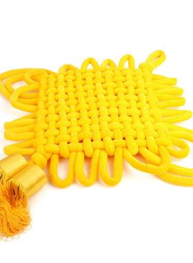 流黄色中国挂件挂饰客大号绒厅布编织65232入户结门玄苏关背景徐