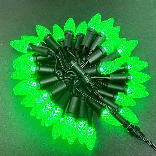 C9C7草莓灯串圣诞节灯串露营LED氛围灯节日灯串户外彩色装饰灯串