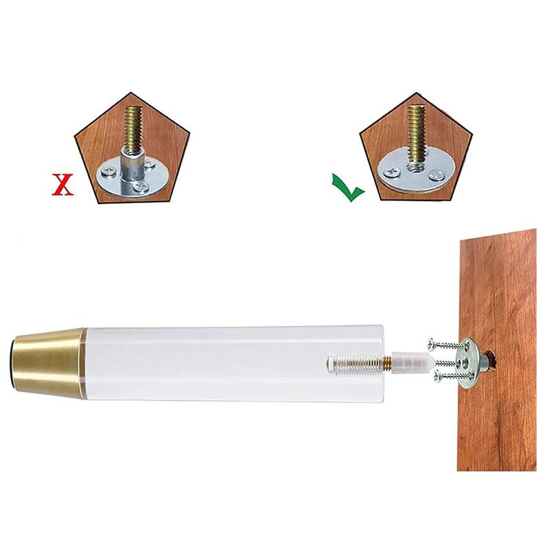 亚克沙发脚柜AZY脚桌脚床脚沙发发脚方柱力沙脚有机子玻璃椅脚板