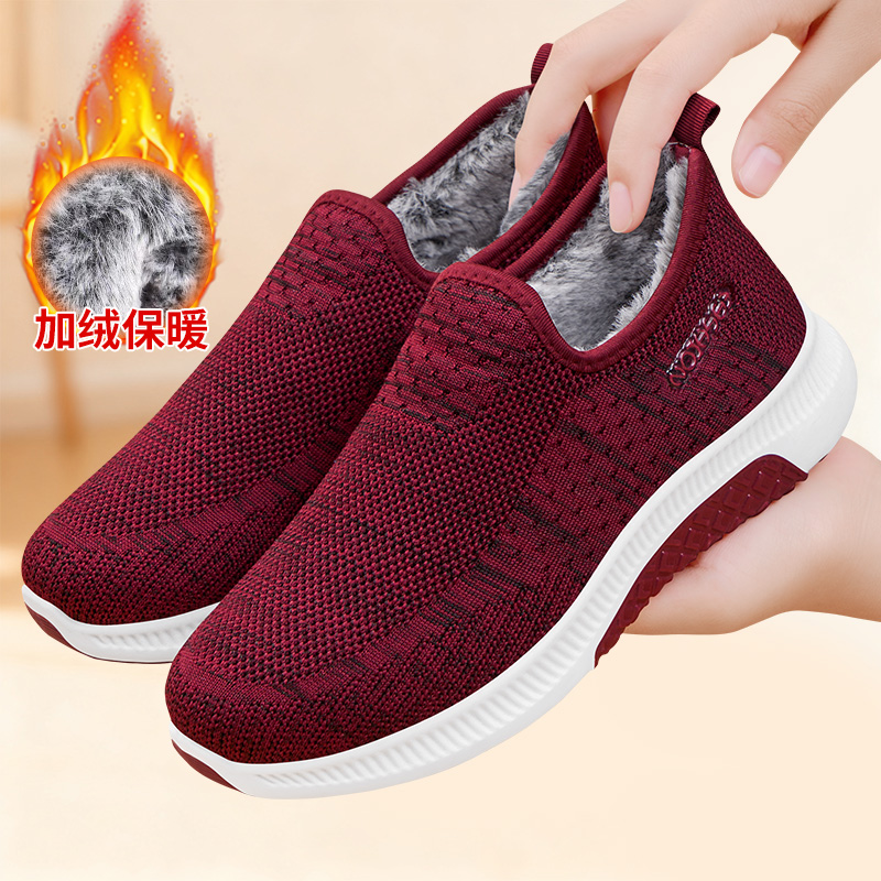 冬季老北京布鞋棉鞋女加绒加厚