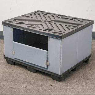 环围板箱1002X1000A款 箱 WLM折叠天地盖包装 塑循料周转箱包装
