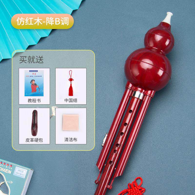 专业葫芦丝c调儿童学生练习葫芦丝降B调成人演奏仿红木葫芦器