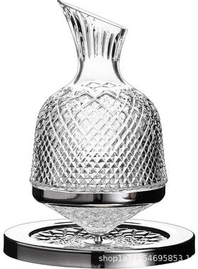 不倒翁旋转玻璃红酒醒酒器家用分酒器欧式葡萄酒杯子套装轻奢风