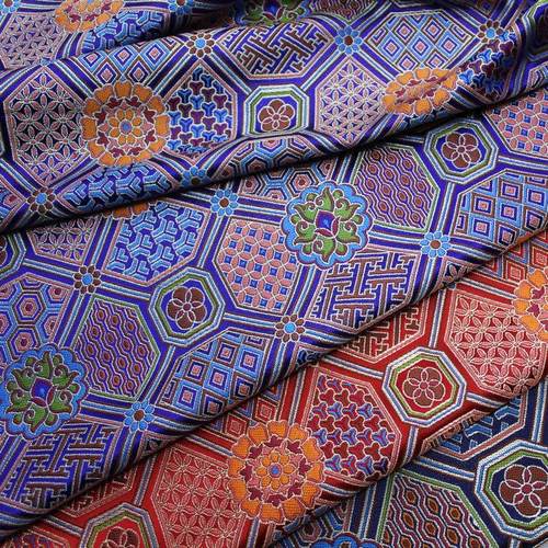 中国风古装舞台影视蒙古袍藏袍装饰坐垫抱枕丝绸提花纺云锦面料