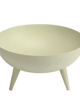 侘寂风三脚果盘金属托盘酒店民宿自然度假风创意软装饰品组合摆件