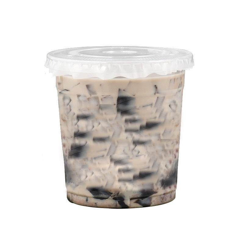 98口径一次性冰咖啡塑料冷饮杯加厚400ml透明pet拿铁柠檬茶打包杯