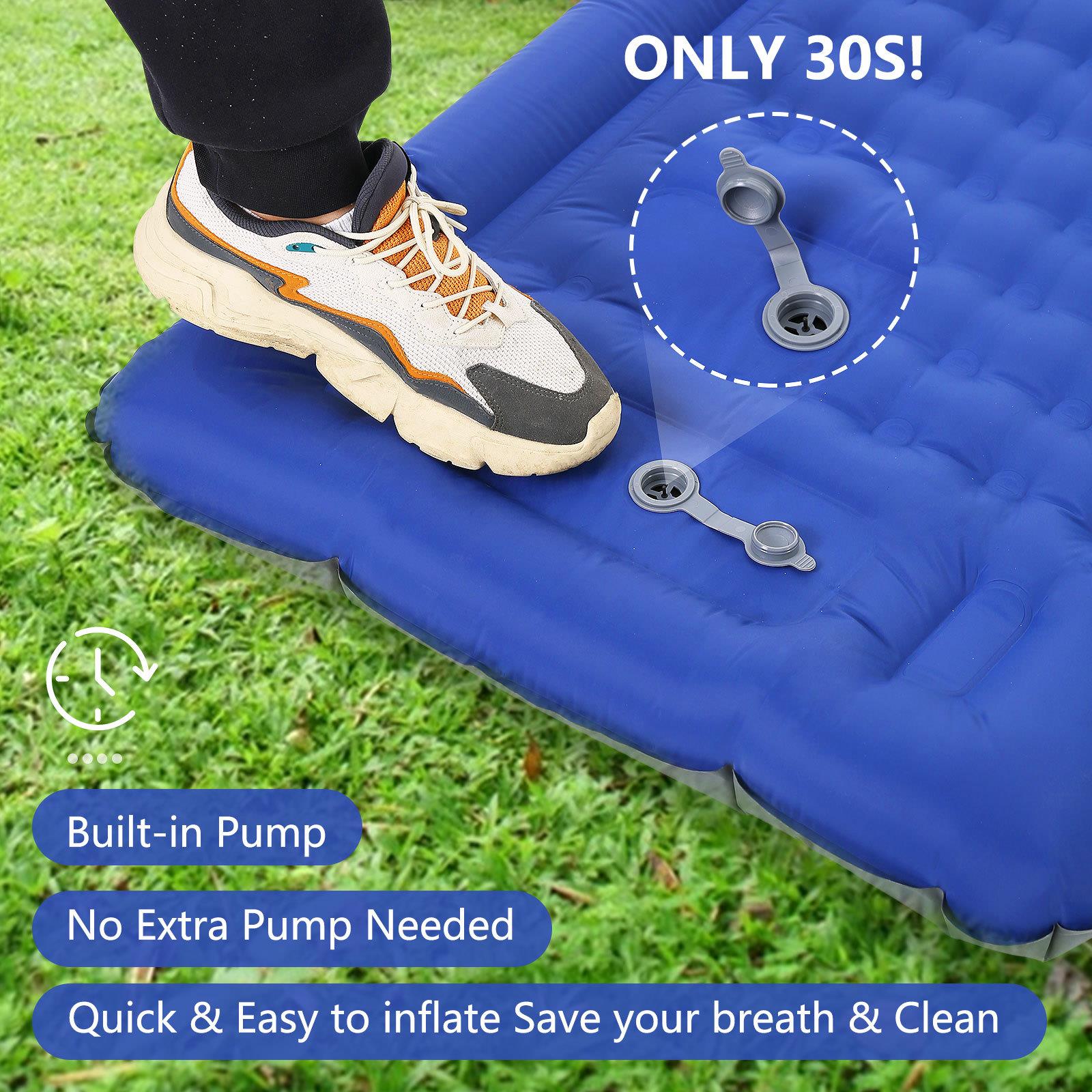 充户外充气垫脚踩轻携带户外露便营气床垫午休车载垫花生米睡防潮