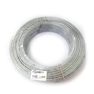 镀锌铁丝包塑捆绑带0.5铁芯扎线透明塑料包胶细铁丝扎线1.0mm