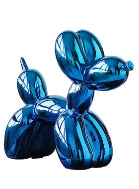 轻奢电镀ins气球狗摆件客厅玄关酒柜家居装饰电视柜桌面创意摆设