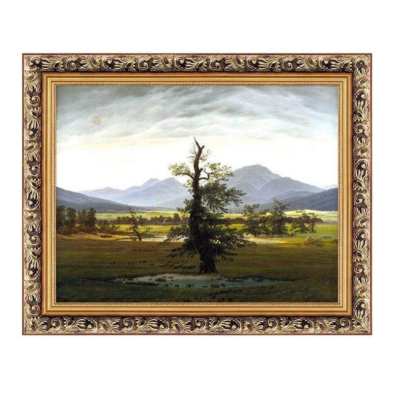 客厅装饰画欧式酒店风景墙壁画过道美式走廊挂画玄关山水油画