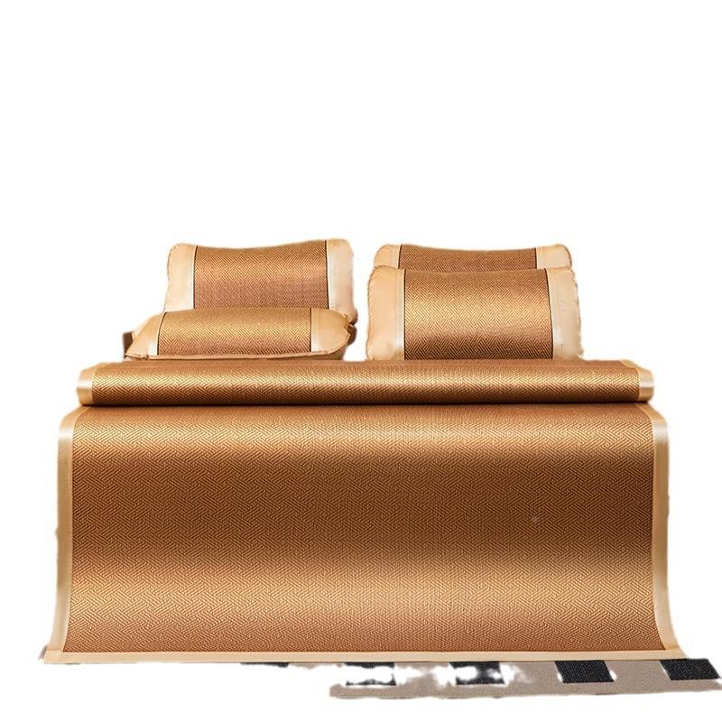 新款艾草然丝凉席夏冰季天纯藤席床垫202444夏季老草式席子冬夏两