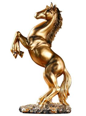 欧腾空马树脂摆件家居酒柜面办公摆室桌RDW3029装饰树脂式工艺品