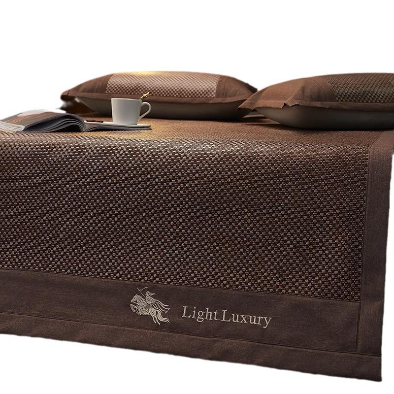 笠2024叠款豪华高档JSL-00凉席三件新套冰藤席折夏季凉感床冰丝凉