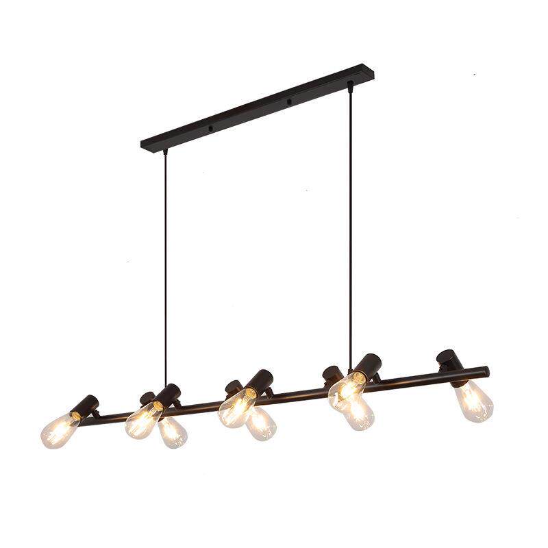 复古餐厅吊灯美式工业风吧台灯创意个性长条办公室酒吧咖啡厅灯具