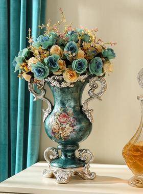欧式美式花瓶摆件客厅插花干花装饰品创意家居电视柜玄关高档奢华