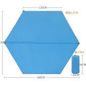 户外加厚弹性棉六角帐篷配自动充气垫野外露营装 备防潮睡床垫