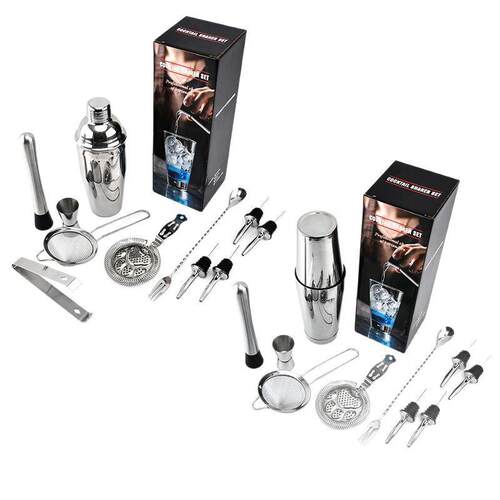 现货不锈钢鸡尾酒调酒器波士顿雪克杯熊掌滤冰器调酒工具套装