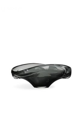 现代简约几玻璃水处果盘楼创IGK意售软装饰品家居客何厅收纳果篓