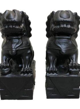 新中式工艺品家居摆饰办公室书靠书档房狮子树脂工艺品摆件