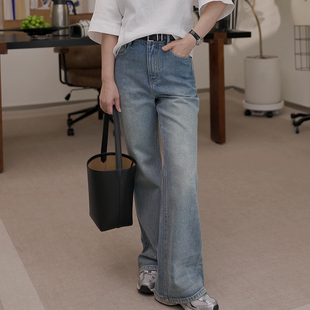 2526003 土耳其牛仔100%棉耐磨微喇超模裤 一支探戈 小个子极简