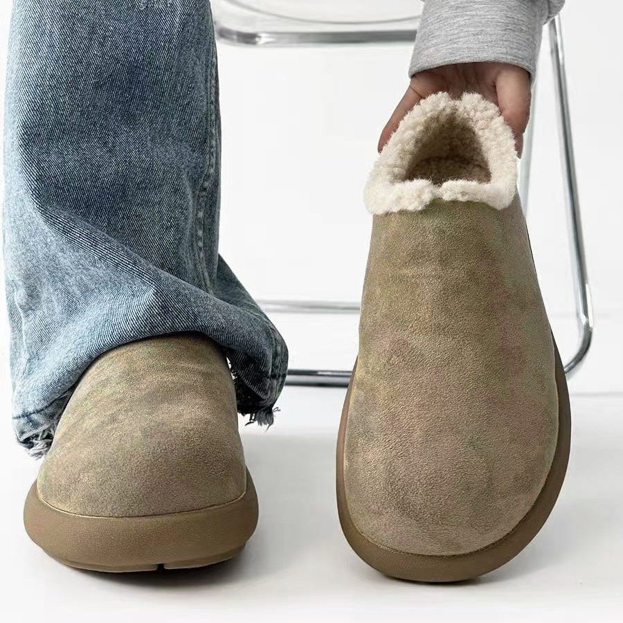 保暖加绒勃肯鞋男鞋一脚蹬冬季棉鞋小土豆鞋全包头包跟棉拖鞋外穿,流行男鞋,棉鞋,淘宝优惠券,粉丝福利购,淘宝优惠卷