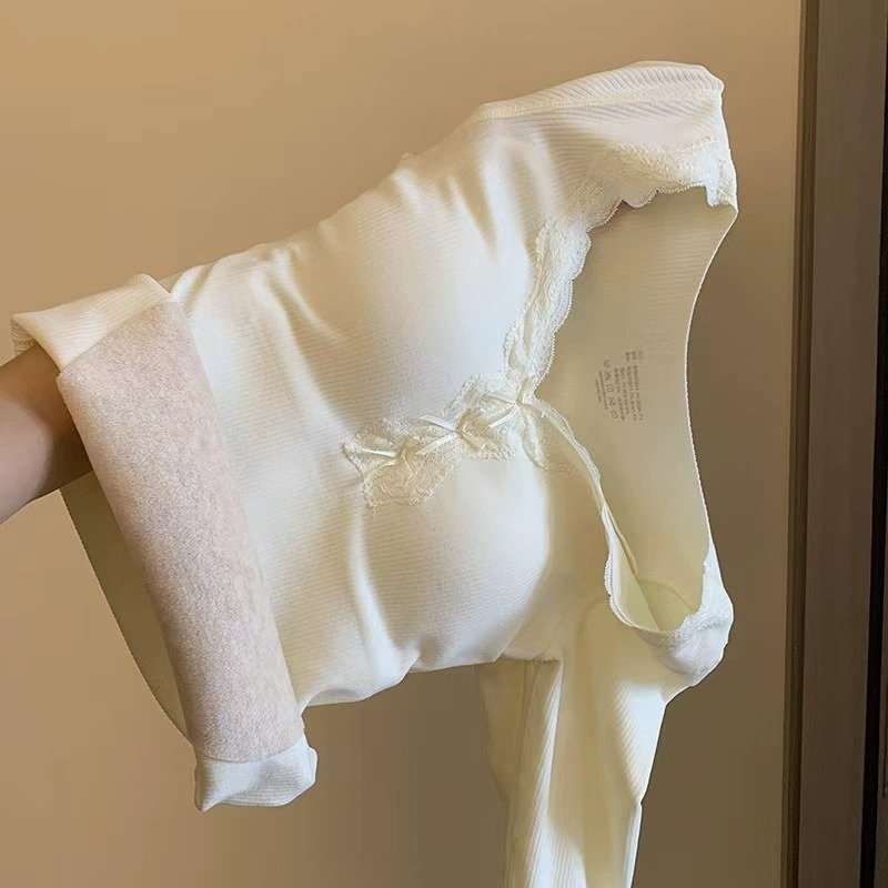 保暖内衣女士带胸垫加绒加厚发热绵羊毛打底秋衣秋裤2025新款冬季,女士内衣/男士内衣/家居服,保暖上装,淘宝优惠券,粉丝福利购,淘宝优惠卷