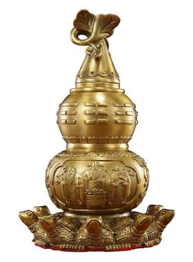 九龟天医葫芦黄铜摆件福禄工艺品客厅家居摆件办公室桌面铜装饰品