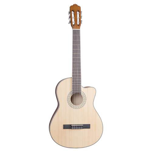 哑光39寸古典吉他缺角/圆桶云杉椴木吉他guitar初学乐器