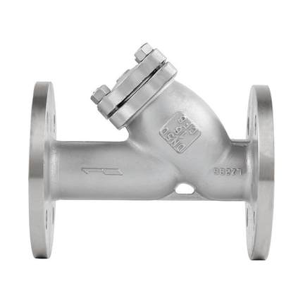 304不锈钢y型法兰过滤器不锈钢蓝式过滤器GL41W30蒸汽水管过滤阀