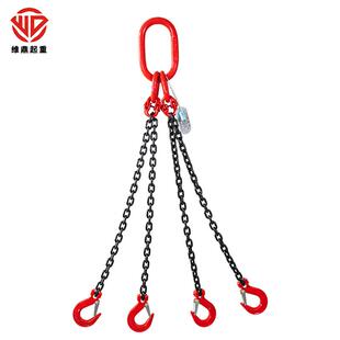 起重链条吊索具双钩吊双腿单腿环行车吊车G80锰钢链条吊装工具