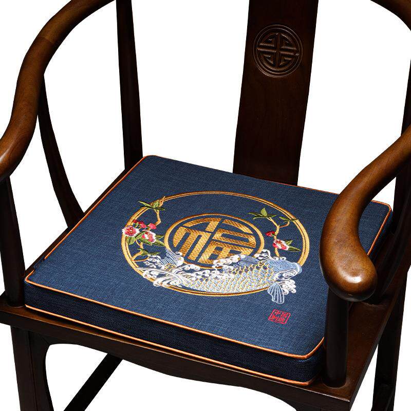 乳胶坐垫椅子垫中式红木沙发圈椅座椅垫子实木家具茶椅透气太师椅