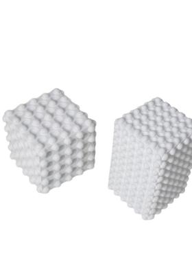 现代极简软装家居样板房售楼处客厅玄关电视柜白色波点几何摆件