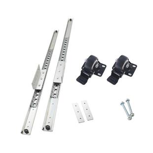 开放式厨房岩板中岛台滑轨伸缩平移推拉延长餐桌重型轨道五金配件